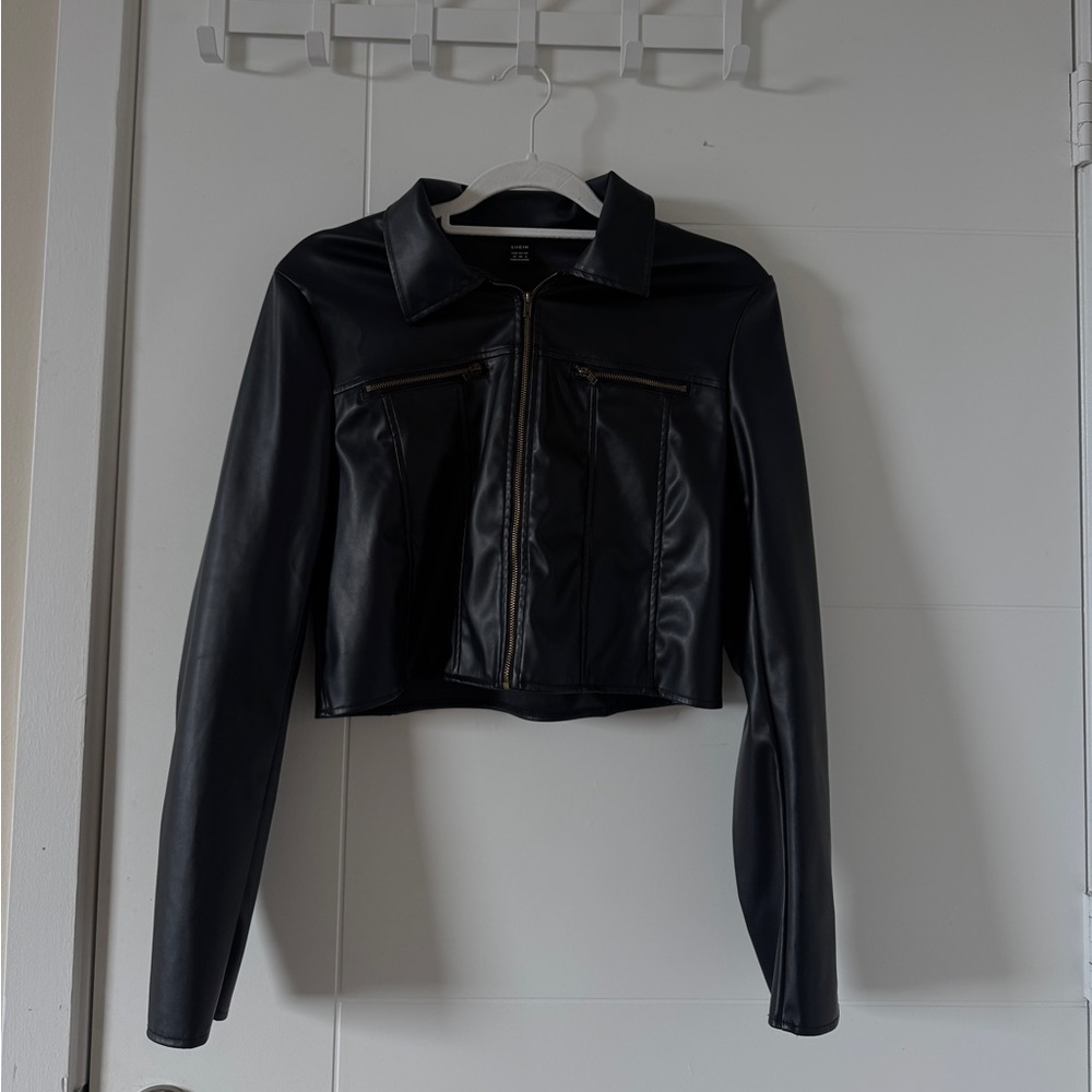 Black Faux Leather Jacket